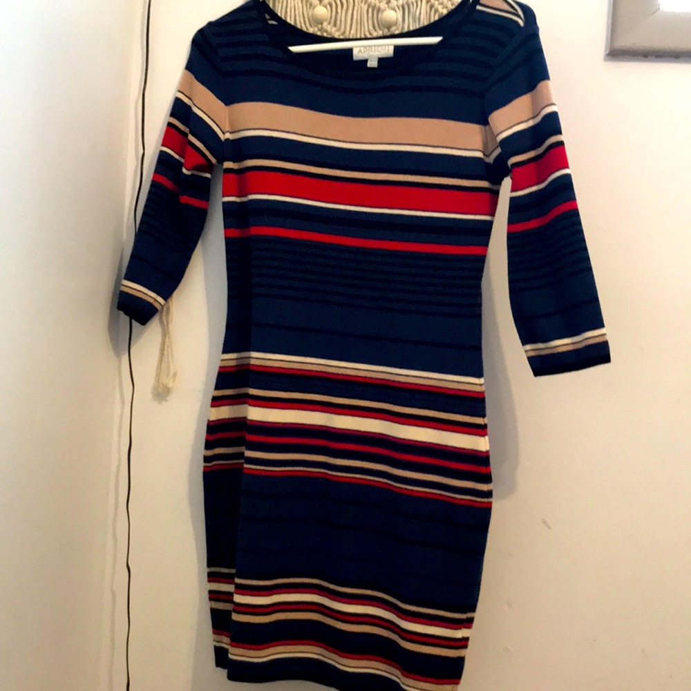Slim fit striped dress